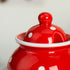 123Arts Ceramics Dot Sugar Salt Pepper Storage Jar Seasoning Pot with Lid And Spoon...
