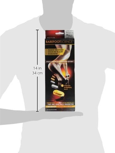 Barefoot Science Active Insole, 3/4 Small - (M 5-7.5 W 8-9.5)...
