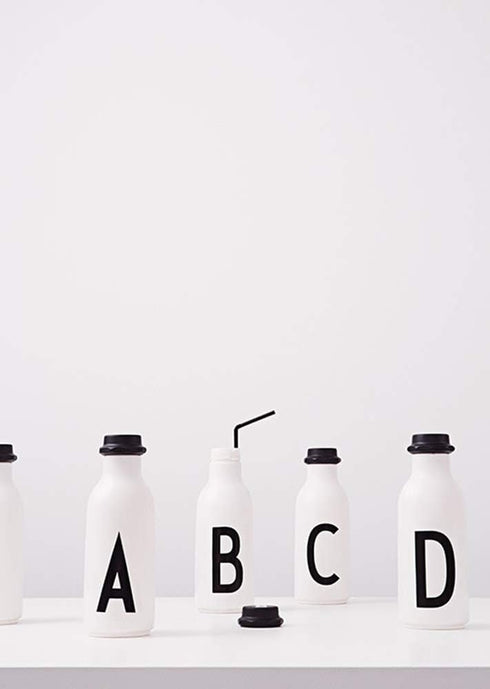 Design Letters TO GO Personal Water bottle (Available in A-Z) | 17 oz unbreakable cute sports water bottle | Reusable water bottle for kids and ad...
