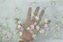 Floral Pattern Fabric 54 inches Width Pink and Yellow Floral Embroidery Organdy Lace Fabric by The Yard...
