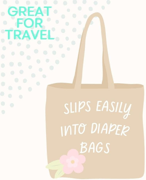 Disposable Baby Bibs (30pcs) Individually Wrapped - Soft 3-Layer Cute & Fun Waterproof Bibs for Babies w/Crumb Catcher - Easy Wear Baby Feeding an...
