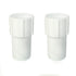 2 Pack 1-1/2 Inch Pool Vacuum Hose Cuff Hose Threaded Cuff Repair Cracked Hose Ends - Connect Vacuum Head ,Pool Cleaning Tools Accessories Spiral-...
