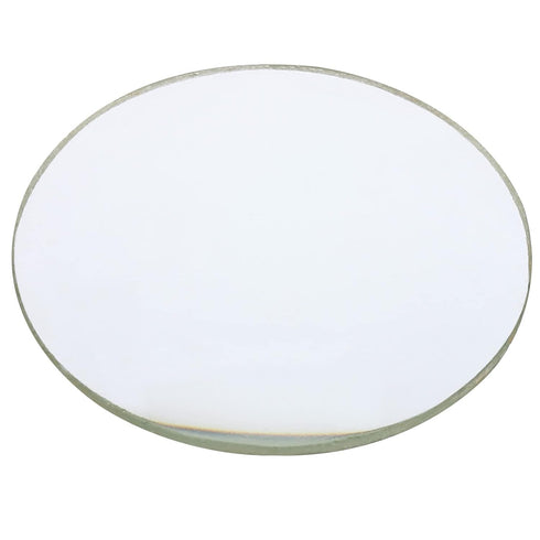 PATIKIL 4" (100mm) Focal Length Double Convex Lens, 40mm Diameter 6mm Height Glass Optically Polished Round Edges Lens for Physics Experiment, Cle...