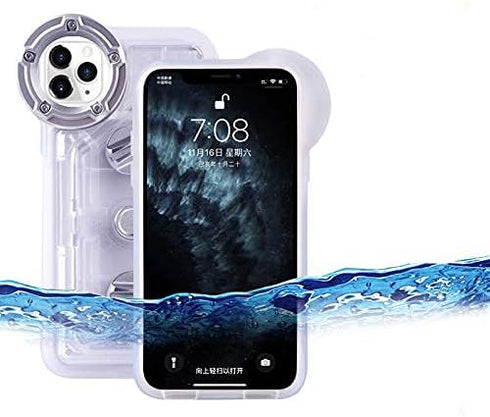 Underwater Photography Waterproof Phone Case Pouch for iPhone 11 pro Enhanced Underwater Cell Phone Dry Bag with Armband O Lens Ring Full Sealed W...