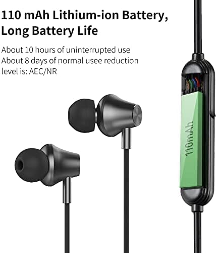 Bluetooth Neckband Headphones, Noise Cancelling Wireless Headset with Magnetic, Freely Foldable & Lightweight Build, IPX5 Waterproof Earphones for...