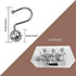 12Pcs Hollow Ball Shower Curtain Hooks Luxury Quality Rustproof Stainless Steel Shower Curtain Rings Hooks for Bathroom Rod (Chrome)...