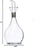 Eleton's Planet Pyriform 30oz Glass Olive Oil Dispenser Bottle, Oil & Vinegar Cruet with Pourers and NO Funnel Needed -Olive Oil Carafe Decanter f...