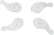 Pack of 4 80040 Washer Agitator Dog Directional Cogs Replacement Kit for Whirlpool & Kenmore Washer, Replaces 285612, 285770, 3109, 3366877, 387091, 99989668, AP3119063