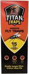 Window Fly Traps by Titan Traps - Sticky Fly Paper, Window Bug Catcher, Indoor Fly Trap, Fly Paper Bug Sticky Strips, Window Fly Strips, Bug Stick...