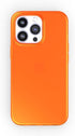 FELONY CASE - iPhone 12 Pro Max Neon Orange Clear Protective Case, TPU and Polycarbonate Shock-Absorbing Bright Cover - Crack Proof with a Gloss F...