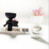 3.94” Creative Cute Imitation Humanoid Ceramic Flower Pot Succulent Planter Crafts Vase Home Decoration Personalized Gift (Black A)...