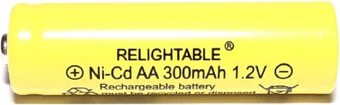 300mAh AA NiCd 1.2v Rechargeable Batteries Garden Solar Ni-Cd Light LED K (Pack of 6)...