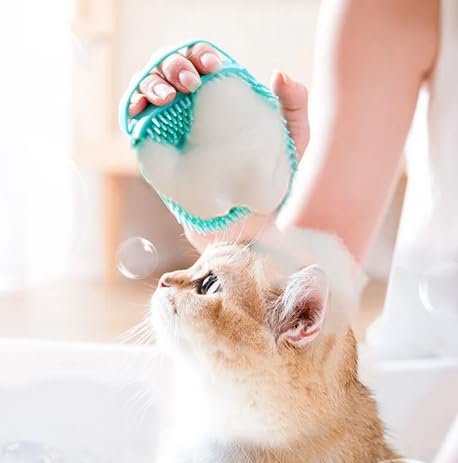 Dog Bath Brush, Dog Shampoo Brush, Pet Cleaning Brush, Dog Washing Supplies, Dog Grooming Supplies for Dogs and Cats...