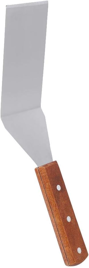 3 pcs/set High-grade Stainless Steel Wooden Handle Frying Shovel Kitchen Dish Pizza Paddle Baking Cake, Cheese and Grill Food...