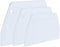 Luckycivia 3-Piece Trapezoidal Plastic Scraper - Multi-Function Kitchen Tool for Pizza Dough, Pastry, Cake (White)...