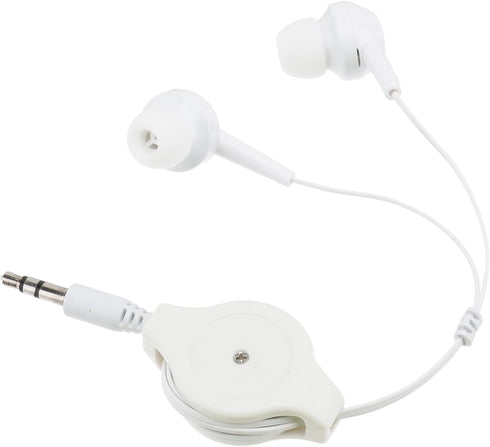 Hemobllo Retractable Earphones - 3 Pcs Wired in Ear Headphones 3.5mm Jack Stereo Wired Earbuds Retractable Wired Earphones for Phones Laptops......