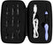 Lighted Crochet Hooks Set, Knitting Tools with 9 Replacement Heads (2.5-6.5mm) USB Charging (Handle + Black Bag)...