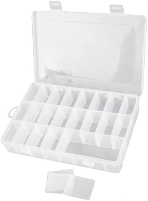 Clear Visible Plastic Storage Box- Rectangular Storage Box, Suitable For Beads, Screws Hardware Accessories Organizer Box Art DIY, Crafts, Jewelry...