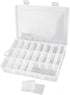 Clear Visible Plastic Storage Box- Rectangular Storage Box, Suitable For Beads, Screws Hardware Accessories Organizer Box Art DIY, Crafts, Jewelry...