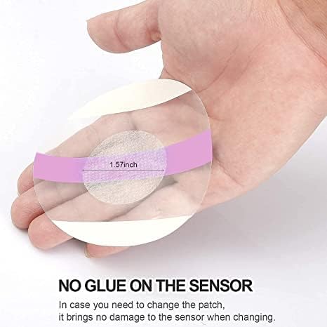 Freestyle Sensor Covers 40Pack, Libre 1/2/3 Sensor Covers Waterproof Sensor Patches for Enlite Medtronic Guardian CGM Tape, Non-Adhesive on The Ce...