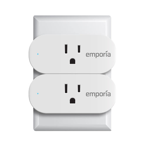 EMPORIA Smart Plug with Energy Monitoring | 15A Max / 10A Continuous | WiFi Smart Outlet | Mobile App | Alexa | Google | ETL Certified (Package of...