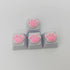 4 Pack Custom OEM R4 Keycaps PBT Mechanical Keyboard Keycaps Cute Cat Paw Key Cap Kawaii Gaming Keycaps for Mechanical Keyboard with Keycap Puller...
