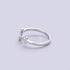 Double Cross Faith S925 Sterling Silver CZ Crystal Opening Ring for Women Teen Girls Dainty Adjustable Statement Engagement Finger Christian Finge...