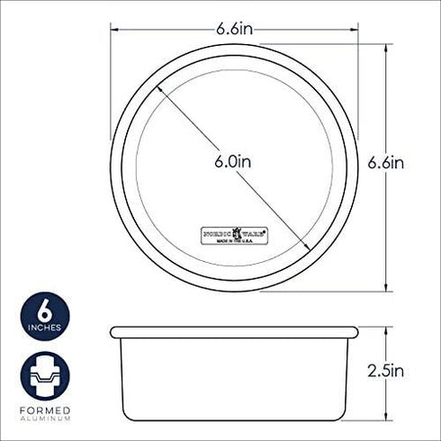 Nordic Ware Naturals Round Cake Pan, 6-Inch...