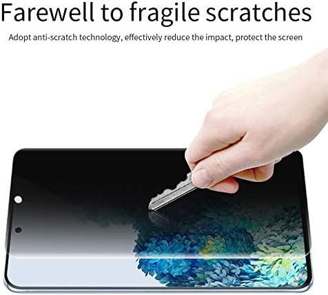 [2 Pack Tempered Glass Front Bubble Free Privacy Anti Spy Screen Protector for Samsung Galaxy S20 Fe 5G G781W G781A SM-G781U1...