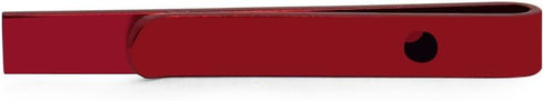 HONEY BEAR Mens Boys Skinny Tie Clip Bar for Narrow Tie Wedding Gift 4cm Red...