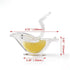 New Acrylic Manual Lemon Slice Squeezer, Portable Transparent Fruit Juicer, Elegance Bird Shape, Hand Juicer for Orange Lemon Lime Pomegranate (4P...