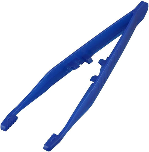 10Pcs First Aid Tweezers, Disposable Forceps, Practical Clamp Clips Accessories, Useful Plastic Repair Tools Kits for Elementary Science, Blue...