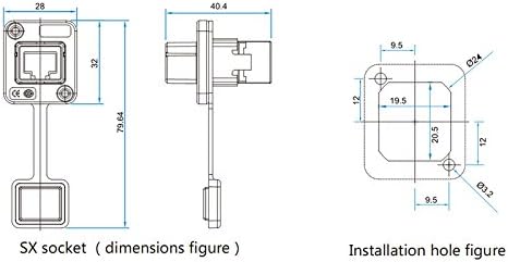 CNLINKO RJ45 Ethernet Industrial Connector, Male Plug & Female Panel Mount Receptacles Socket Jack, Outdoor Waterproof IP67, Metal Case, Fast Data...