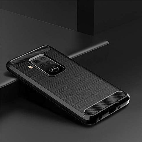 Osophter for Motorola Moto One Zoom Case,Motorola Moto One Pro Case Shock-Absorption Flexible TPU Rubber Full-Body Protective Phone Cover for Moto...
