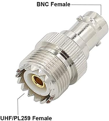 PL259 to BNC Adapter Male Female 4 Type RF Connector Kit Coax Coaxial BNC UHF Radio Adapter for Antennas Wireless LAN Device Radios...