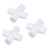 MECCANIXITY Magnetic Stirrer Mixer Stir Bar Rod 25mm(1") Cross Shape Coating Magnet White for Laboratory 3Pcs...
