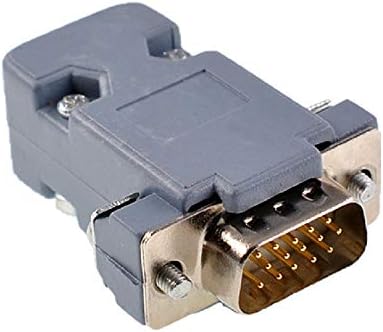 Oiyagai 10 Sets DB15 VGA Male Connector Kit, HD15 Solder Cup with Plastic Hoods, 15-Pin D-Sub Plug for VGA Cable Repair...