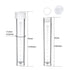50PCS 10ml Plastic Small Vials with Screw Caps Sample Tubes Cryotubes,PP Material, Free from DNase, RNase, Human DNA...
