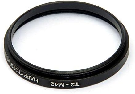 Metal T2 to M42 Male to Female 42mm to 42mm T2-M42 Step-Up Coupling Ring Adapter for Lens Filter...