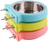 La La Pet® Dog Bowl Feeder Pet Puppy Food Water Bowl 2-in-1 Plastic Bowl Stainless Steel Bowl Removable Hanging Cat Rabbit Bird Food Basin Dish Pe...