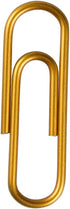 JAM PAPER Colored Standard Paper Clips - Regular 1 Inch - Gold Paperclips - 100/pack...