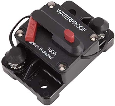 100 Amp Circuit Breaker 30A-300A with Manual Reset Waterproof Inline Fuse Inverter for Marine Trolling Motors Boat ATV Manual Power 12V-48VDC...