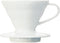 Hario V60 Ceramic Coffee Dripper Pour Over Cone Coffee Maker Size 01, White...