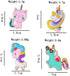 LUOZZY 10pcs Unicorn Enamel Pins Set Cute Pins for Backpacks Aesthetic Kawaii Animal Lapel Pin Brooch Pin Breastpin Unicorn Gifts Unicorn Party Su...