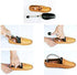 4 Pairs Men's Black Plastic Adjustable Length Shoe Trees Stretchers Boot Holder Shaper Organizers with Tension Spring Coil Great for All Shoes Kee...