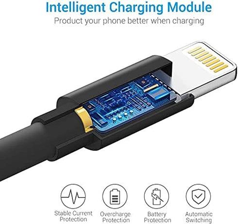 Lightning Cable MFi Certified - iPhone Charger 3Pack 3FT Lightning to USB A Charging Cable Cord Compatible with iPhone 14 13 12 SE 2020 11 Xs Max ...