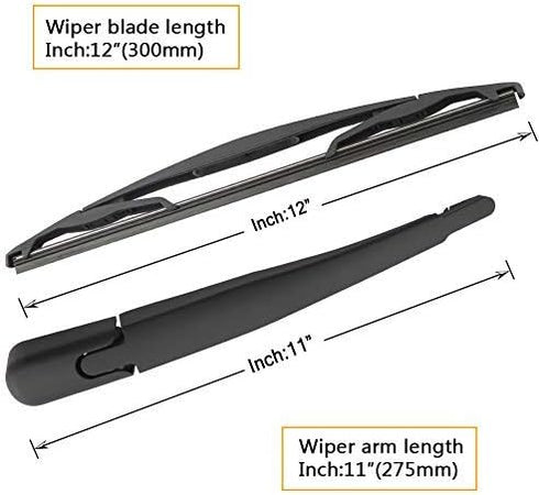 Rear Windshield Wiper Arm Blade for Ford Escape Flex 2008 2009 2010 2011 2012, Lincoln MKT 2010-2018-Factory OE Style 8L8Z17526-C...