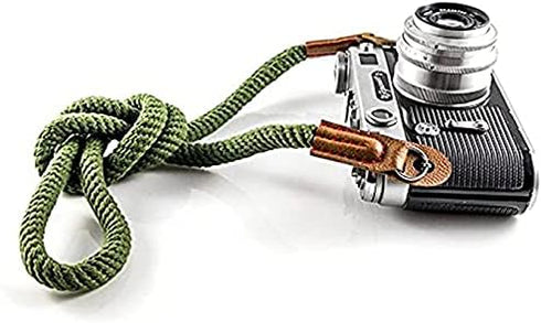 Camera Rope Strap 100cm Soft Cotton Camera Strap Vintage Neck Shoulder Belt Strap for Mirrorless and DSLR Camera. (Army Green)...