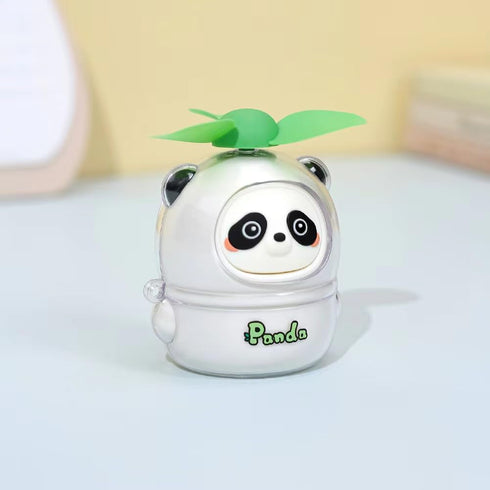 Rechargeable Mini Panda Fan, Summer Cute Animal Tabletop Decoration Portable Fan, Small Table Fan, Desk, Bedside Bookshelf, Car Mounted Small Toy ...