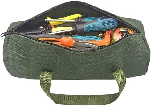 Canvas Tool Pouch for Electrician Screwdriver Pliers Repair Hand Tools Portable Electrical Tool Storage Organizer Bags...